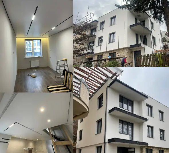 Zednické práce – rekonstrukce bytového domu